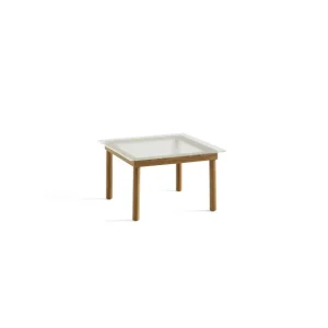 Hay Tables Basses & D'Appoint>Table Basse Kofi Chene Massif & Verre Roseau Transparent - L 60 X L 60 X H 36 Cm