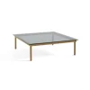 Hay Tables Basses & D'Appoint>Table Basse Kofi Chene Massif & Verre Teinte Gris - L 120 X L 120 X H 36 Cm