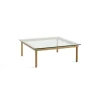 Hay Tables Basses & D'Appoint>Table Basse Kofi Chene Massif & Verre Clair - L 100 X L 100 X H 36 Cm