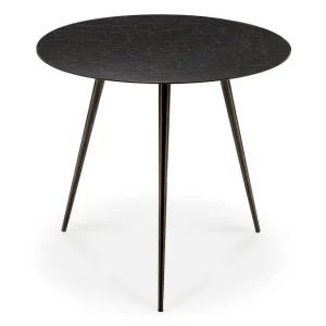 Ethnicraft Tables Basses & D'Appoint>Table Basse Luna - Lava - Noir - O 50 X H 45 Cm