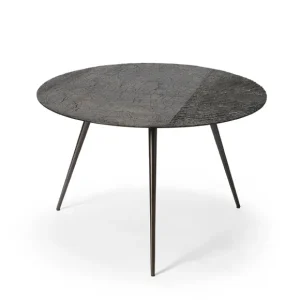 Ethnicraft Tables Basses & D'Appoint>Table Basse Luna - Lava Linear - Whisky - O 65 X H 41 Cm