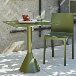 Hay Tables D'extérieur>Table Cone Palissade - L 65 X P 65 X H 74 Cm - Olive