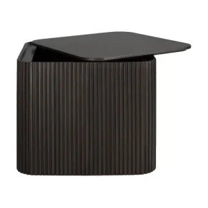 Ethnicraft Tables Basses & D'Appoint>Table D'Appoint Carree Roller Max En Acajou - Marron