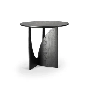 Ethnicraft Tables Basses & D'Appoint>Table D'Appoint Geometric En Chene Noir Verni - O 51 X H 50 Cm