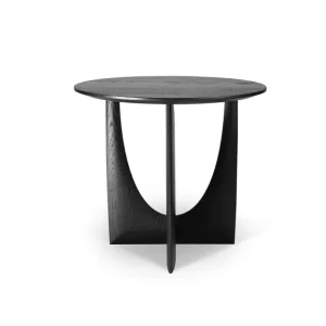 Ethnicraft Tables Basses & D'Appoint>Table D'Appoint Geometric En Chene Noir Verni - O 51 X H 50 Cm