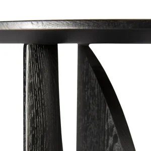 Ethnicraft Tables Basses & D'Appoint>Table D'Appoint Geometric En Chene Noir Verni - O 51 X H 50 Cm