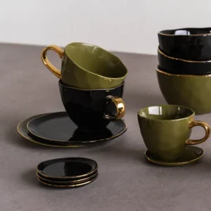 Sélectionné par Fleux Tasses & Mugs>Tasse A Espresso Good Morning En Ceramique O 6,3 Cm - Vert