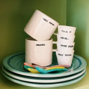 Sélectionné par Fleux Tasses & Mugs>Tasse Expresso Drama Queen - Blanc