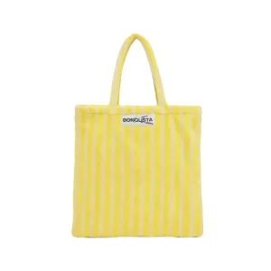 Sélectionné par Fleux Sacs & Cabas>Totebag A Rayures - Pristine & Neon Yellow