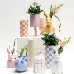 Sélectionné par Fleux Vases>Vase Bunny - Rose - 9 Cm X 9 Cm X 22Cm