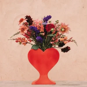 Sélectionné par Fleux Vases>Vase Coeur - Rouge