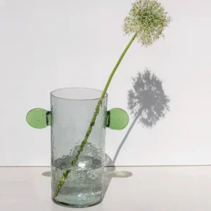 Sélectionné par Fleux Vases>Vase Object Avec Oreilles En Verre Recycle Vert