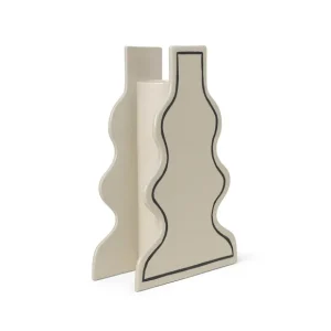 Ferm Living Vases>Vase Paste - Off-White Curvy