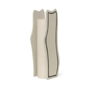 Ferm Living Vases>Vase Paste - Off-White Curvy