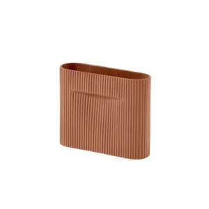 Muuto Vases>Vase Ridge En Faience - H 16,5 Cm Beige