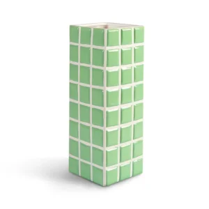 &klevering Vases>Vase Tile En Dolomie Vert