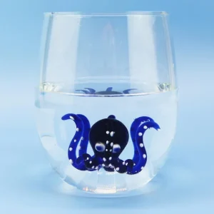 Sélectionné par Fleux Carafes & Verres>Verre Pieuvre - Bleu