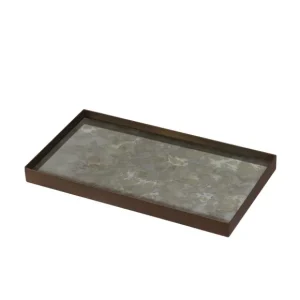 Ethnicraft Vide-Poches>Vide Poche En Verre Peint - Fossil Organic - L 31 Cm