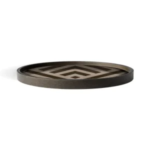 Ethnicraft Vide-Poches>Vide-Poche En Bois - Graphite Chevron - 30 X 30 Cm